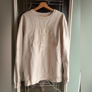 Indiana Pacers Embroidered Crewneck Sweater - Cream XL